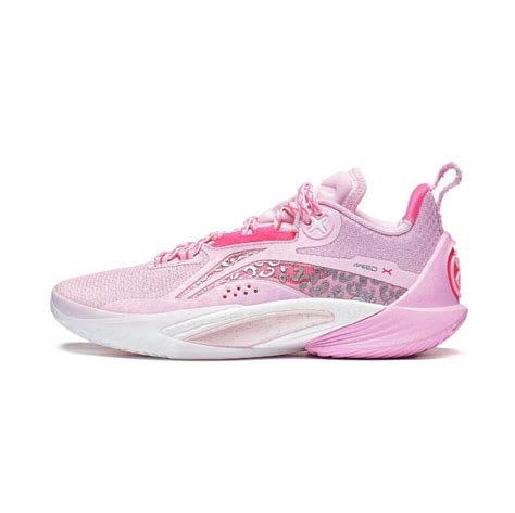 li ning speed  fred vanvleet premium boom basketball shoes  pink lining   wade sneakers