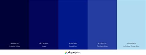 blue color palette inspirations  names hex codes  colors