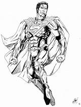 Injustice Superman sketch template