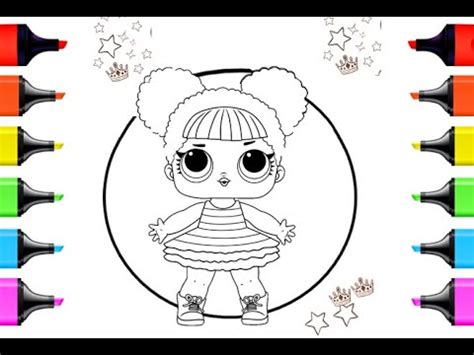 coloring lol surprise doll queen bee youtube