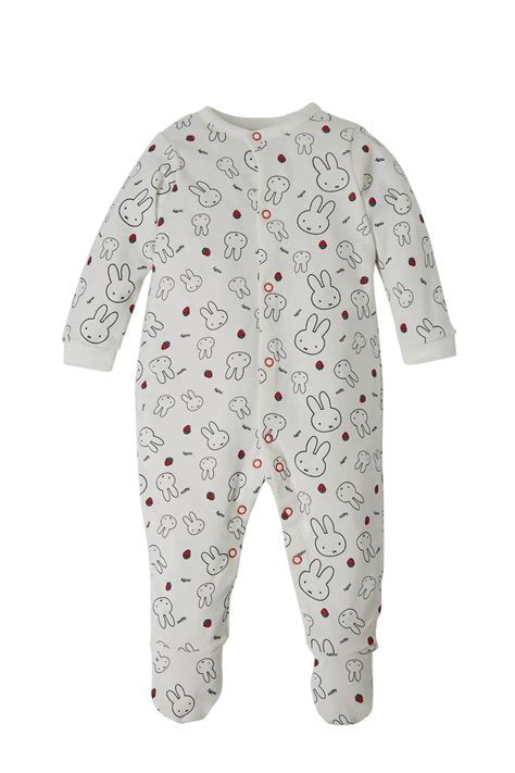 ca nijntje baby pyjama van biologisch katoen ecru wehkamp