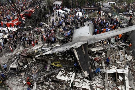 death toll rises    indonesian military plane crashes  city   york times
