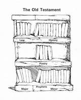 Testament Bookshelf Memorization Assist Printout Lds sketch template