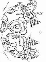 Mickey Christmas Coloring Pages Mouse Printable Color Print Recommended Kids sketch template