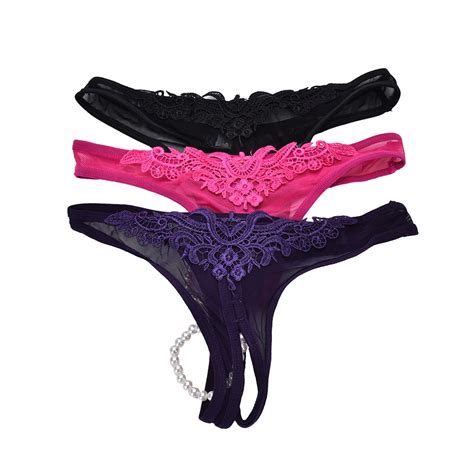 New Arrival Women Lace Open Back Crotch Sexy Panties