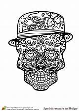 Mort Tete Coloriage Mexicaine Mandala Skull Skulls Mexicain Tête Imprimer Colorier Moustache Tegninger Calaveras Crâne Sucre Hugolescargot Tatouage Ccm2 Kranier sketch template