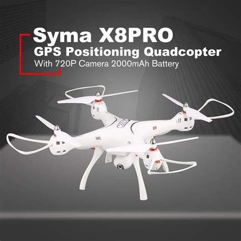 syma xpro gps drone wifi fpv  p hd adjustable camera drone  axis altitude hold