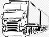 Scania Colorear Camiones Trailers Transporte sketch template