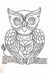 Hibou Coloriage Chouette Mandala Animaux Enfant Imprimer Dessin Colorier Un Avec Owls Enregistrée Couleur sketch template
