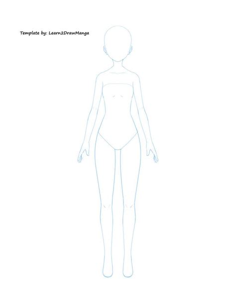 Body Template By Love2drawmanga Body Template Body Shape Drawing