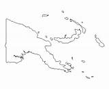 Guinea Papua Outline sketch template