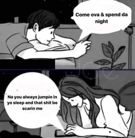 Couple Texting In Bed Template