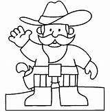 Sheriff Coloring Colorear Pages sketch template