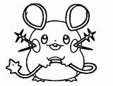 Dedenne Pokemon Pages Coloring Getcolorings sketch template