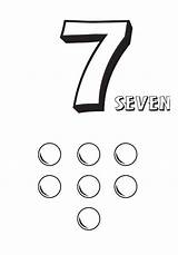 Coloring Pages Got Number Balls Bulkcolor Learn Template Seven sketch template