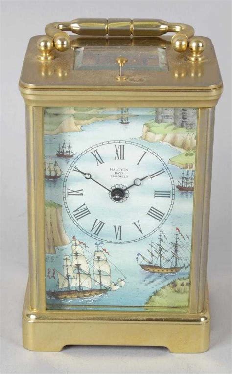 halcyon days enamel repeater carriage clock