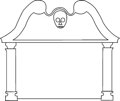 gravestone template clipart