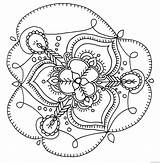 Coloring4free Coloring Adult Pages Mandala Flower Related Posts sketch template