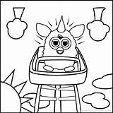 Rollercoaster Furby sketch template