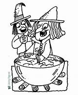 Halloween Coloring Pages Witches Brew Witch Printable Kids Sheets Print Book Sheet Large sketch template