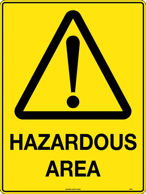 hazardous area caution signs uss