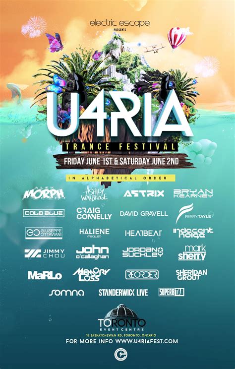 U4ria Trance Festival Lineup What Do You Guys Think Festivals