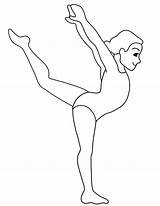 Coloring Pages Gymnastic Drawing Woman Sheets Printable sketch template