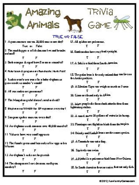 amazing animals trivia game etsy trivia trivia questions
