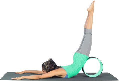yoga wheel pose guide  easy exercises  beginners upcircleseven