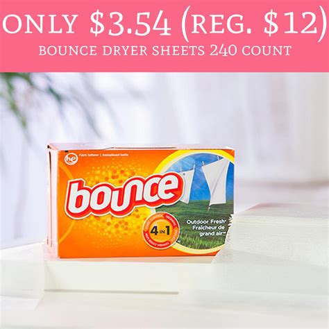 regular  bounce dryer sheets  count deal hunting babe