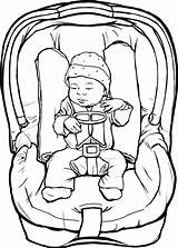 Baby Newborn Drawing Car Seat Clipart Drawings Cliparts Pages Mother Infants Clipartmag Paintingvalley Library Crotch sketch template
