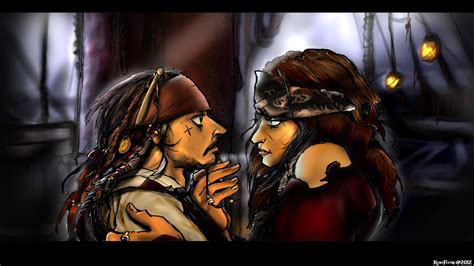 Jack Sparrow And Angelica Blackbeard By Komyfly On Deviantart