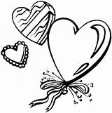 Coloring Pages Heart Hearts Printable Valentine Valentines Color Kids Clip Symbol Cliparts Site Popular sketch template