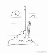 Spacex Falcon sketch template