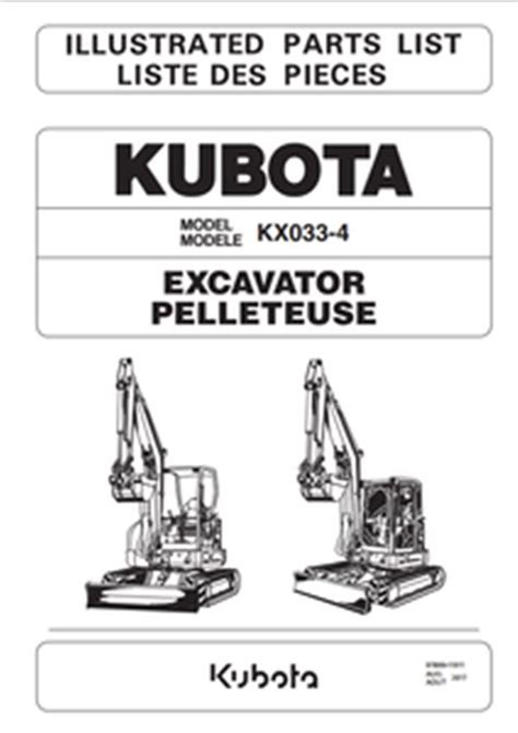 kubota kx  parts diagram
