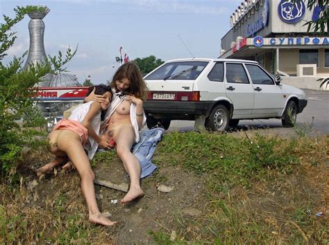 two lesbians playing with dildo at public places russian sexy girls