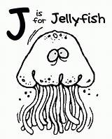 Jellyfish Jelly Cliparts Alphabet Haiwan Mewarna Designlooter Coloringhome Rakan sketch template