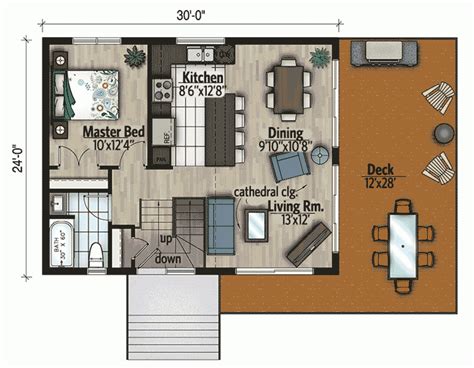 bedroom modern small plan