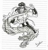 Kang Liu Victor Caio Kombat Mortal Deviantart Drawings sketch template