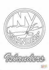 Islanders Nhl Hockey Coloriage Lnh Winnipeg Yankees Ausmalbilder Ausmalbild Supercoloring Colorier Malvorlagen Coyotes sketch template