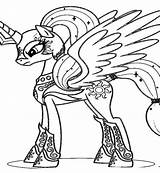 Pony Colouring sketch template
