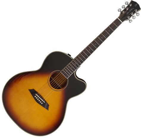 sire larry carlton   vintage sunburst electro acoustic guitar