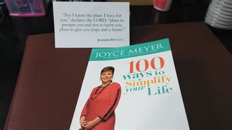 Joyce Meyer Book 100 Ways To Simplify Your Life Booktube Youtube