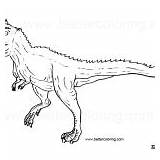 Indoraptor Dinosaurs sketch template