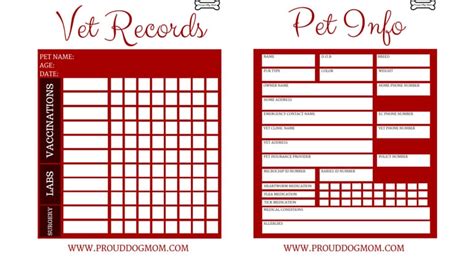 printable pet vaccination record shop fresh