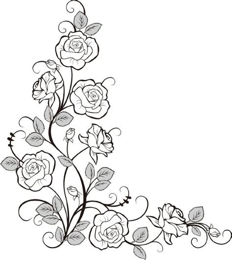 rose coloring pages realistic  coloring rose coloring pages