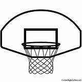 Coloring Basketball Hoop Sports Print sketch template