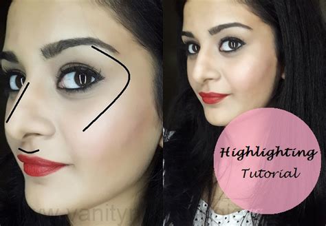 tutorial   highlight face steps makeup products  vanitynoapologies indian