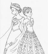 Coloring Coronation Frozen sketch template
