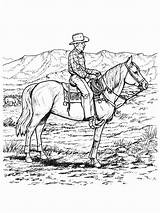 Horse Coloring Pages Choose Board Cowboy Colouring sketch template